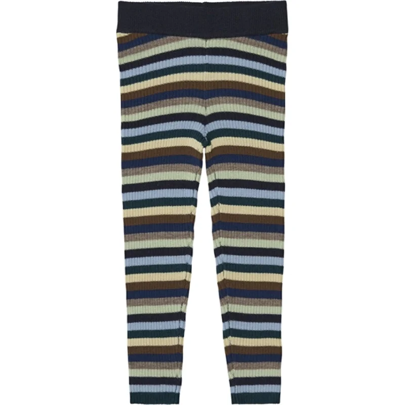 Soft and Casual Looks Versatile Comfortwear FUB Leggings Multi Stripe