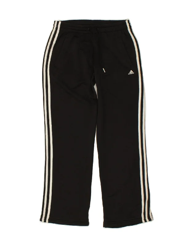 ADIDAS Womens Climalite Tracksuit Trousers UK 8 Small Black Polyester