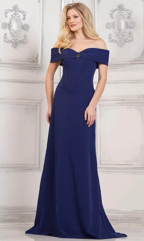 Practical Streetwear Casual Wardrobe Rina di Montella RD3131 - Off Shoulder Corset Evening Gown Practical Streetwear Casual Wardrobe Rina di Montella RD3131 - Off Shoulder Corset Evening Gown