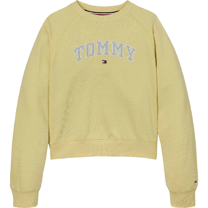 Tommy Hilfiger Lemon Zest Varsity Embroidered Crewneck