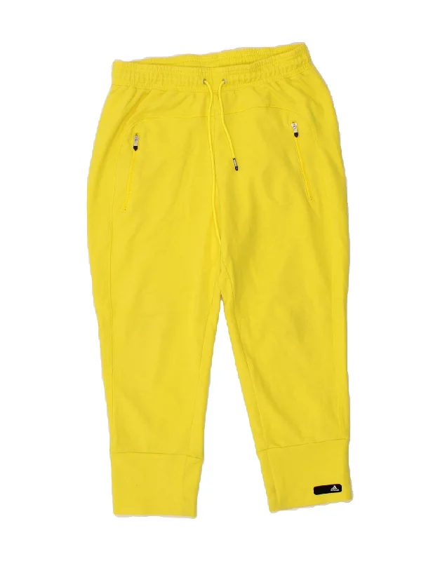 Fashion Layering Pieces Cool Layers ADIDAS Womens Capri Tracksuit Trousers Joggers UK 8/10 Small Yellow Cotton Fashion Layering Pieces Cool Layers ADIDAS Womens Capri Tracksuit Trousers Joggers UK 8/10 Small Yellow Cotton