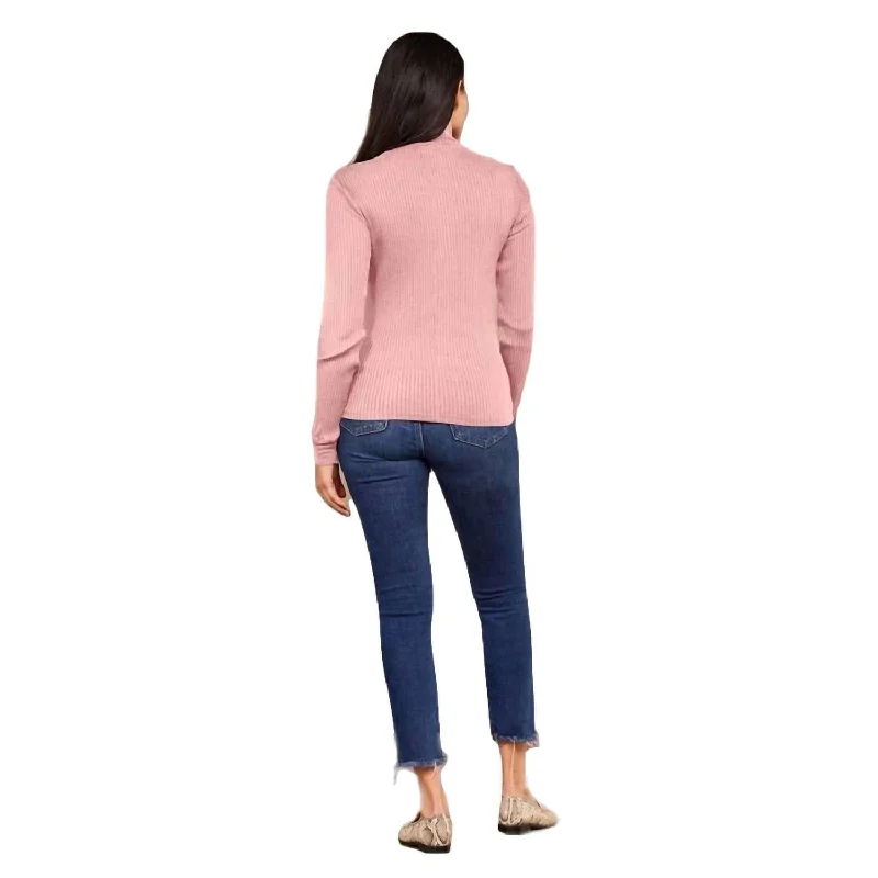 Effortless Layers Comfortable Layering Lamade - Andre Long Sleeve Snap Turtleneck Top