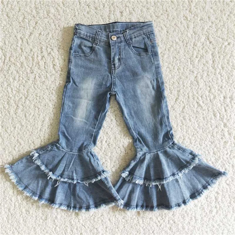 Warm Textures Everyday Chic high quality washed jeans for baby girls