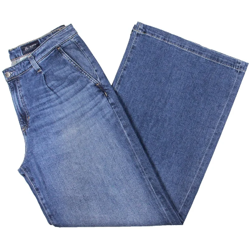 Soft Comfortwear Warm Comfortwear Womens Mid Rise Wide Leg Wide Leg Jeans