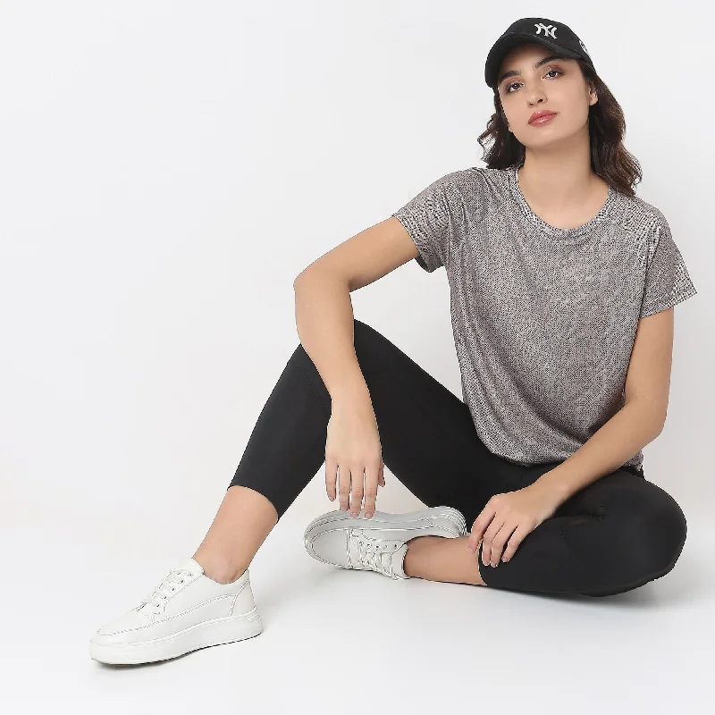 Simple Fashion Styles Chic Essentials Relaxed Fit Printed T-Shirt