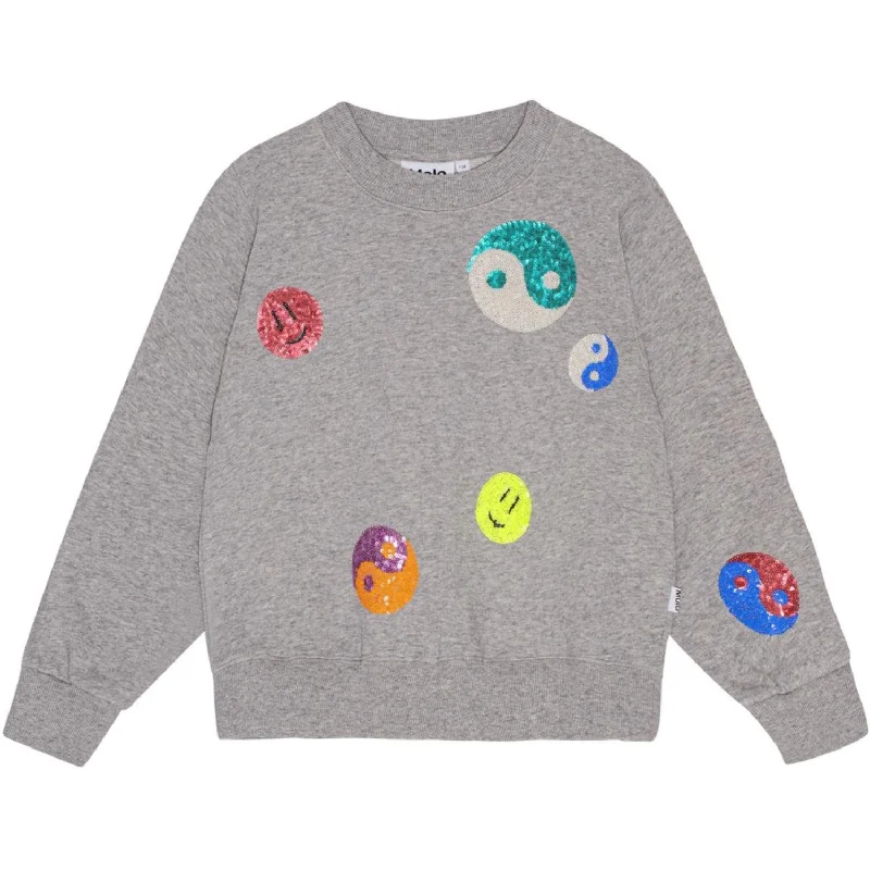 Molo Grey Melange Marge Crewneck