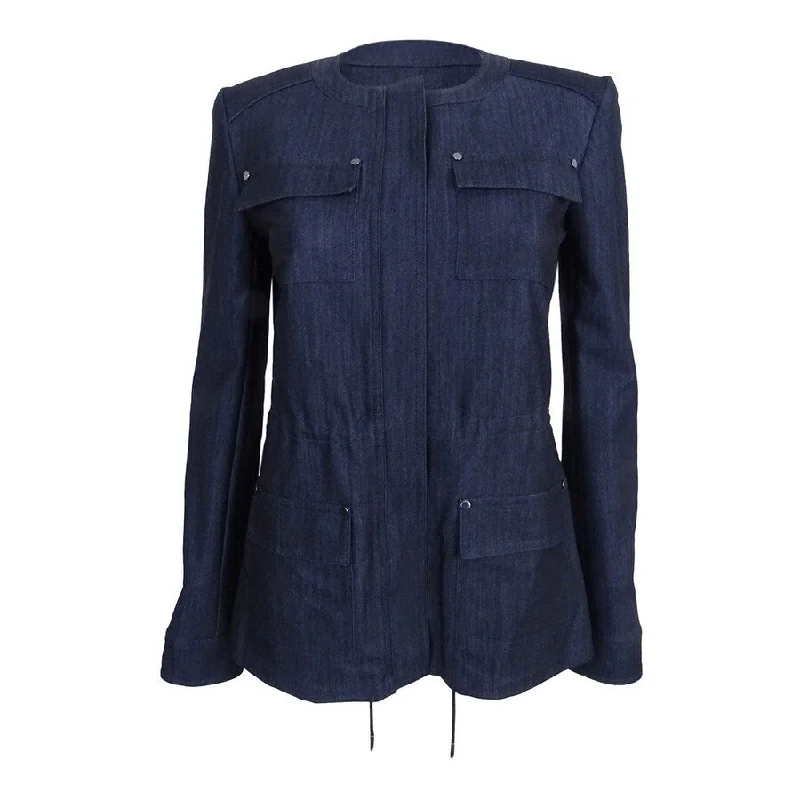 Cool Comfort Clothing Warm Comfortwear Tommy Hilfiger Women's Polished Denim Bungee Jacket Cool Comfort Clothing Warm Comfortwear Tommy Hilfiger Women's Polished Denim Bungee Jacket