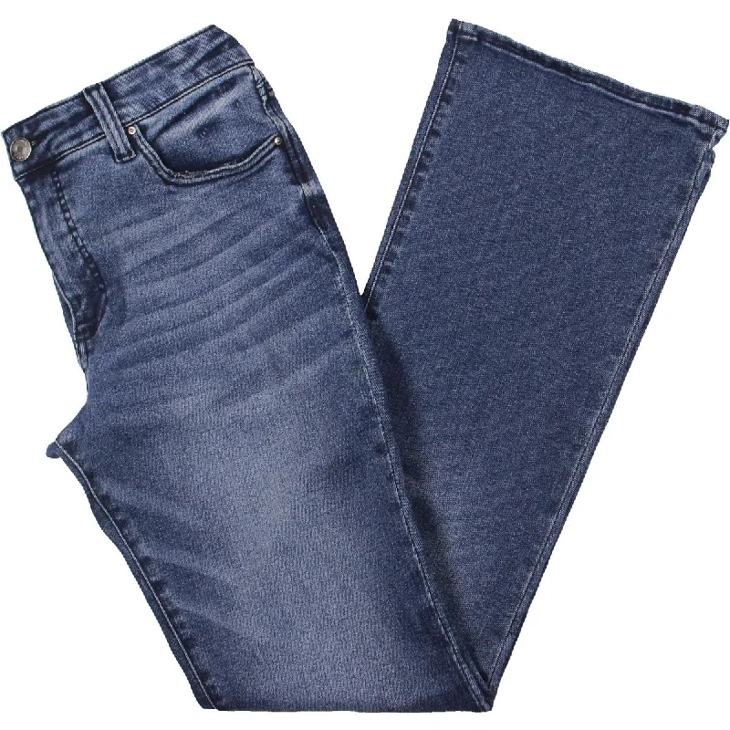 Smart Comfort Wear Comfortable Layering Natalie Womens High Rise Faded Bootcut Jeans Smart Comfort Wear Comfortable Layering Natalie Womens High Rise Faded Bootcut Jeans