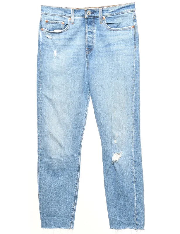 Everyday Comfort Wear Cozy Wearables Frayed Hem Levi's Jeans - W32 L28