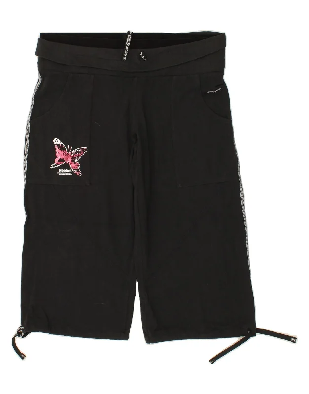 Stylish Comfort Look Cozy Wearables REEBOK Womens Graphic Sport Shorts UK 16 Large Black Cotton Stylish Comfort Look Cozy Wearables REEBOK Womens Graphic Sport Shorts UK 16 Large Black Cotton