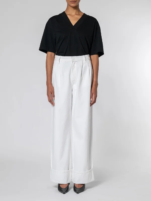 Chic Comfort Pieces Day-to-day Comfort Pleat Jean Cuffed Paper