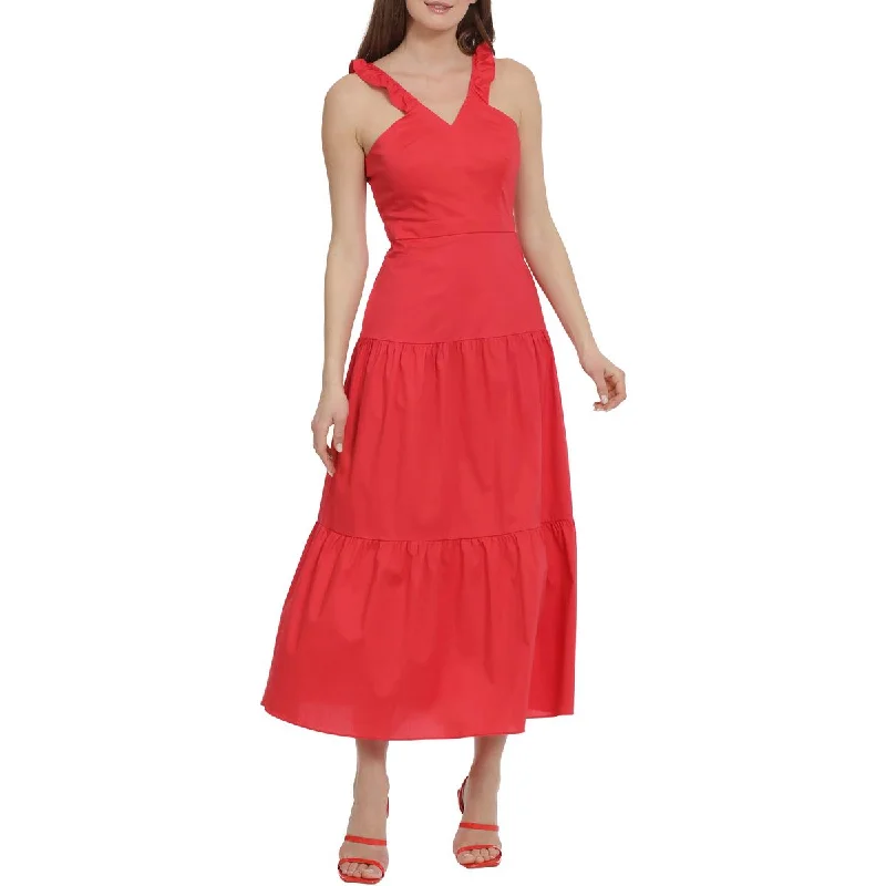 Cozy Wearable Styles Comfy Wear Maggy London Womens Tiered Long Maxi Dress