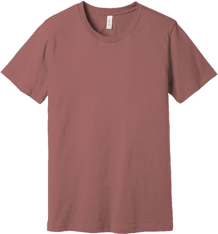 Fashionable Street Comfort Relaxed Pieces BELLA+CANVAS Unisex Jersey Short Sleeve Tee - Mauve