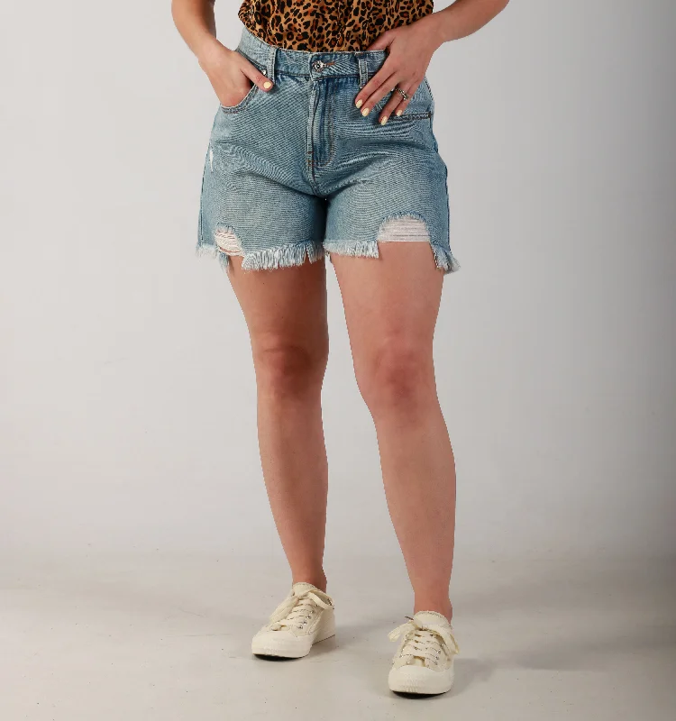 Comfort Wear Styles Affordable Comfort "CHEECKY FRAY" -DEN-MID BLUE
