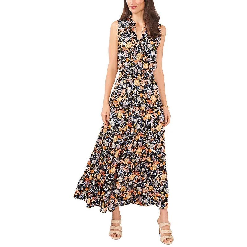Fashion Comfort Trends Effortless Comfort MSK Womens Tiered Long Maxi Dress