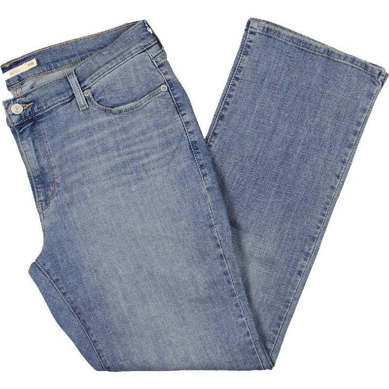 Versatile Comfort Pieces Day-to-day Comfort Plus Womens Mid-Rise Stretch Bootcut Jeans