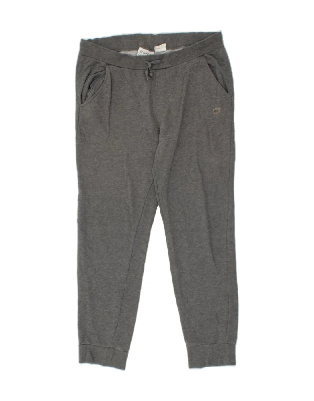 LOTTO Womens Tracksuit Trousers Joggers UK 14 Medium Grey Cotton