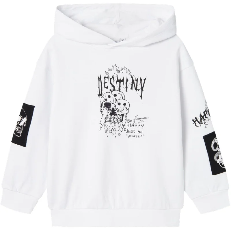 Soft Comfortwear Easy Chic Name It Bright White Stroels Sweatshirt