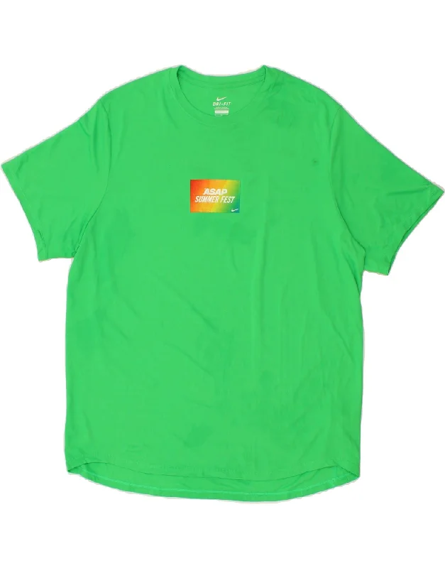 Street Comfortwear Fashionable Comfort NIKE Womens Graphic T-Shirt Top XL Green Polyester Street Comfortwear Fashionable Comfort NIKE Womens Graphic T-Shirt Top XL Green Polyester