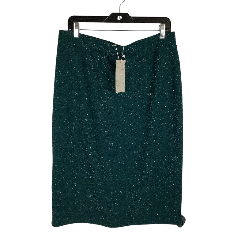 Comfortable Textiles Wear Cozy Wearables Skirt Midi By Clothes Mentor In Green, Size: 1x Comfortable Textiles Wear Cozy Wearables Skirt Midi By Clothes Mentor In Green, Size: 1x