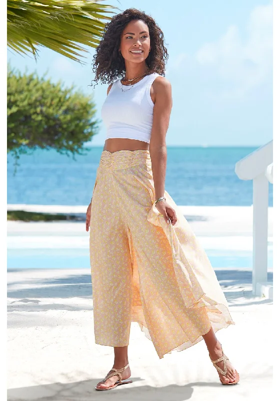 Comfy Daily Outfits Comfort-driven Style LASCANA Women's Printed Flowy Culottes
