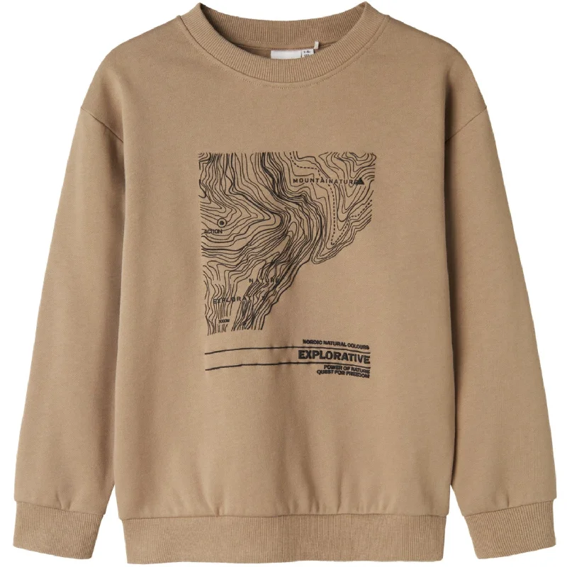 Effortless Chic Looks Relaxed Dressing Name It Weathered Teak Nefiks Sweatshirt