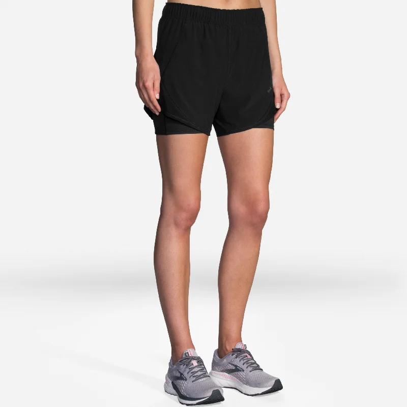 Stylish Comfort Look Cozy Dresses Brooks Women's Chaser 5" 2-in-1 Short