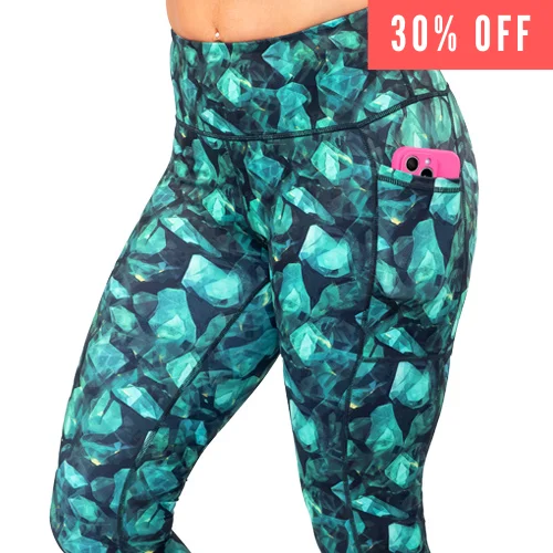 Warm Textures Practical Chic Emerald Leggings