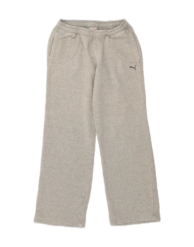 PUMA Womens Tracksuit Trousers UK 8 Small Grey Cotton