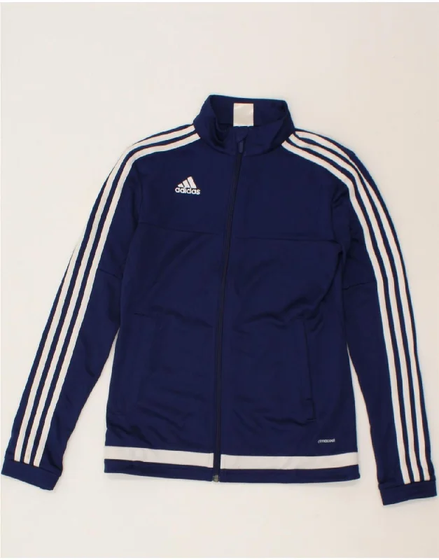 Soft Comfortwear Everyday Chic ADIDAS Womens Climacool Tracksuit Top Jacket UK 4/6 XS Navy Blue Polyester Soft Comfortwear Everyday Chic ADIDAS Womens Climacool Tracksuit Top Jacket UK 4/6 XS Navy Blue Polyester