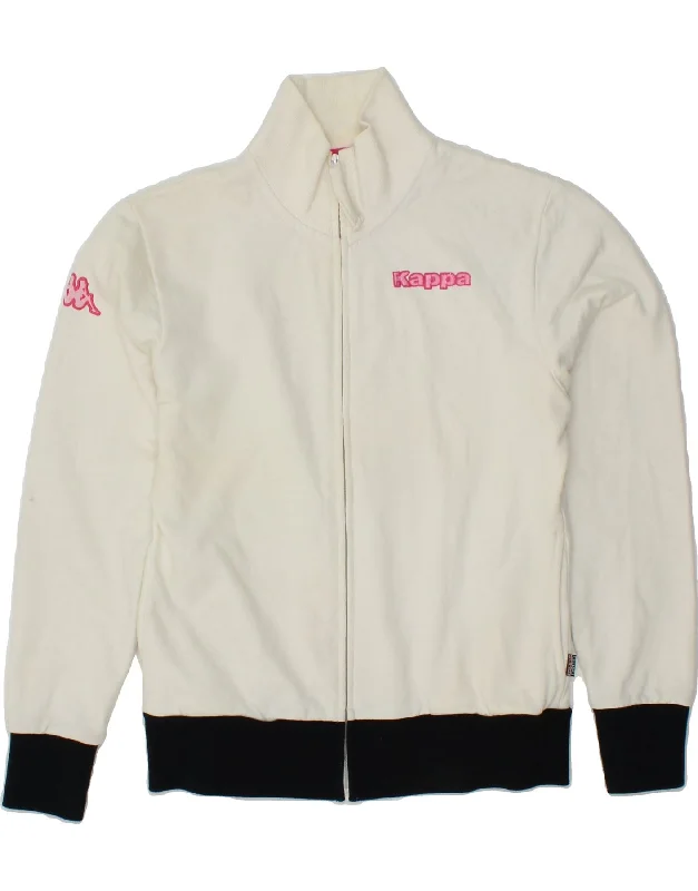 Cozy Comfort Options Affordable Style KAPPA Womens Tracksuit Top Jacket UK 14 Medium White Cotton Cozy Comfort Options Affordable Style KAPPA Womens Tracksuit Top Jacket UK 14 Medium White Cotton