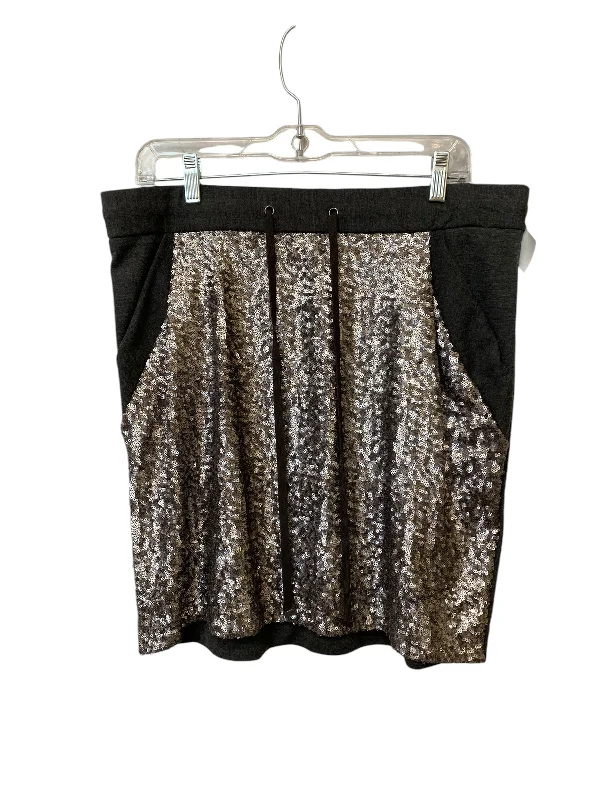 Affordable Layers Stylish Attire Skirt Mini & Short By Ann Taylor In Grey, Size: M