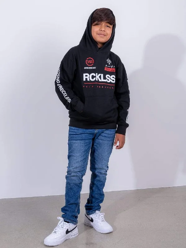 Cozy and Fashionable Cozy Looks Fast Track Youth Hoodie - Black