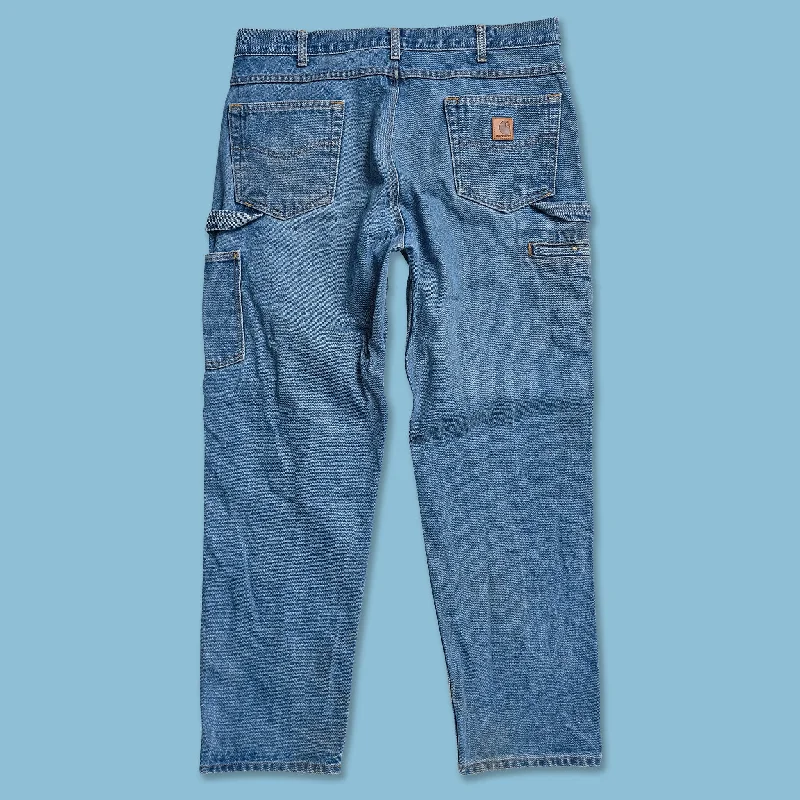 Soft Comfort Fits Fashionable Comforts Vintage Carhartt Denim Work Pants 38x32