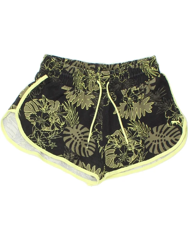 Relaxed and Fashionable Warm Style PUMA Womens Sport Shorts UK 14 Medium Green Floral Cotton Relaxed and Fashionable Warm Style PUMA Womens Sport Shorts UK 14 Medium Green Floral Cotton