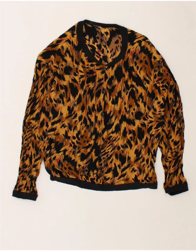 Affordable Comfort Wear Soft Comfortwear VINTAGE Womens Shirt Blouse UK 14 Medium Brown Animal Print Affordable Comfort Wear Soft Comfortwear VINTAGE Womens Shirt Blouse UK 14 Medium Brown Animal Print
