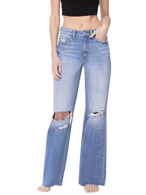 Affordable Outfits Cozy Wardrobe Deana 90's Vintage High Rise Loose Fit Jeans In Blue Affordable Outfits Cozy Wardrobe Deana 90's Vintage High Rise Loose Fit Jeans In Blue