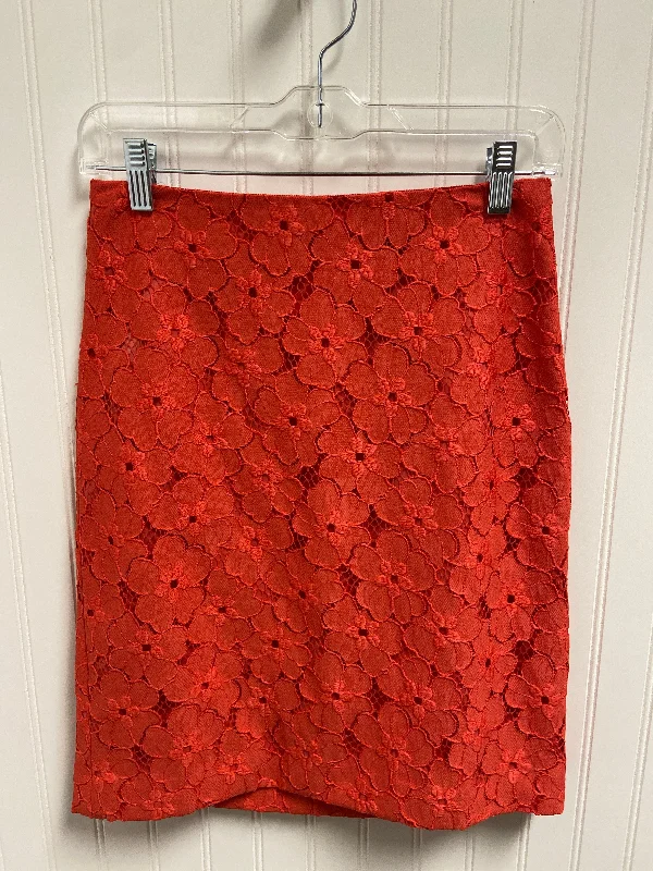 Comfortable Vibes Day Comfort Skirt Midi By Ann Taylor In Red, Size: 2