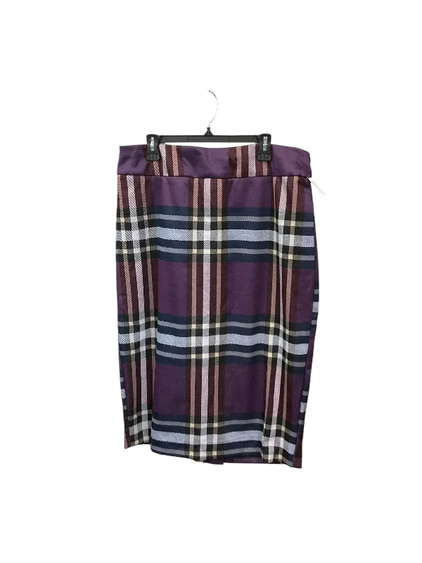 Cool Comfort Clothing Stylish Attire Skirt Maxi By Ashley Stewart In Plaid Pattern, Size: 1x Cool Comfort Clothing Stylish Attire Skirt Maxi By Ashley Stewart In Plaid Pattern, Size: 1x