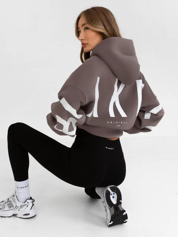 Street Comfortwear Modern Comfortwear Isabel Oversized Hoodie - Pink Taupe