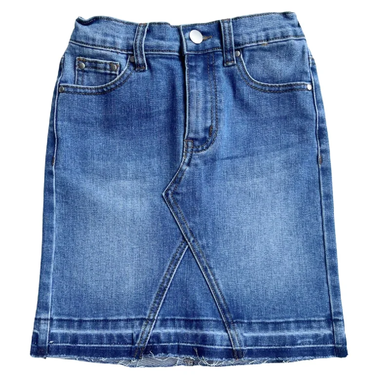 Relaxed and Fashionable Soft Fit Clothing GIRLS Maya Denim in Md. Wash