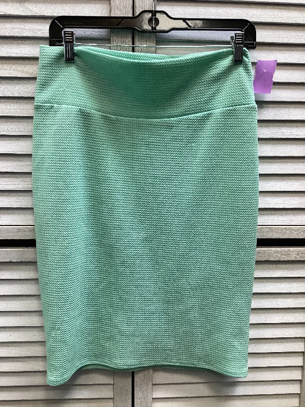 Stylish Daily Outfits Cozy Essentials Skirt Midi By Lularoe In Teal, Size: M