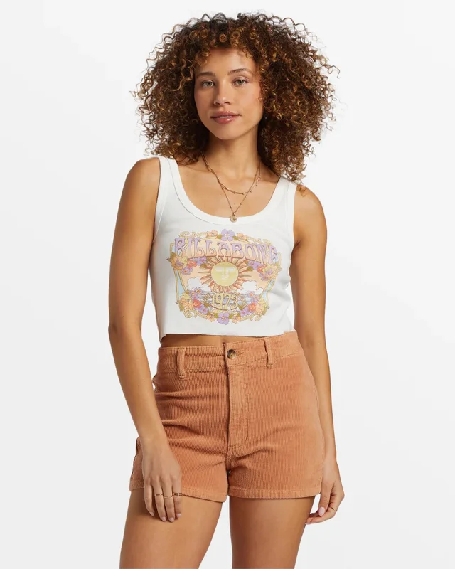 Stylish Comfort Look Versatile Styles Ray Of Sunshine Cropped Tank Top