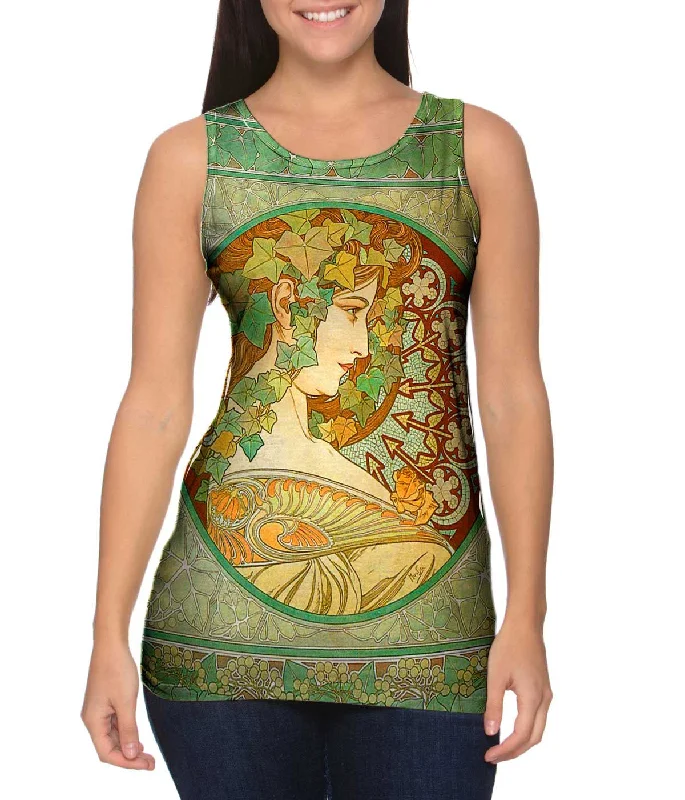 Effortless Chic Style Budgeted Fashion Alphonse Mucha - "Laurel" (1901)