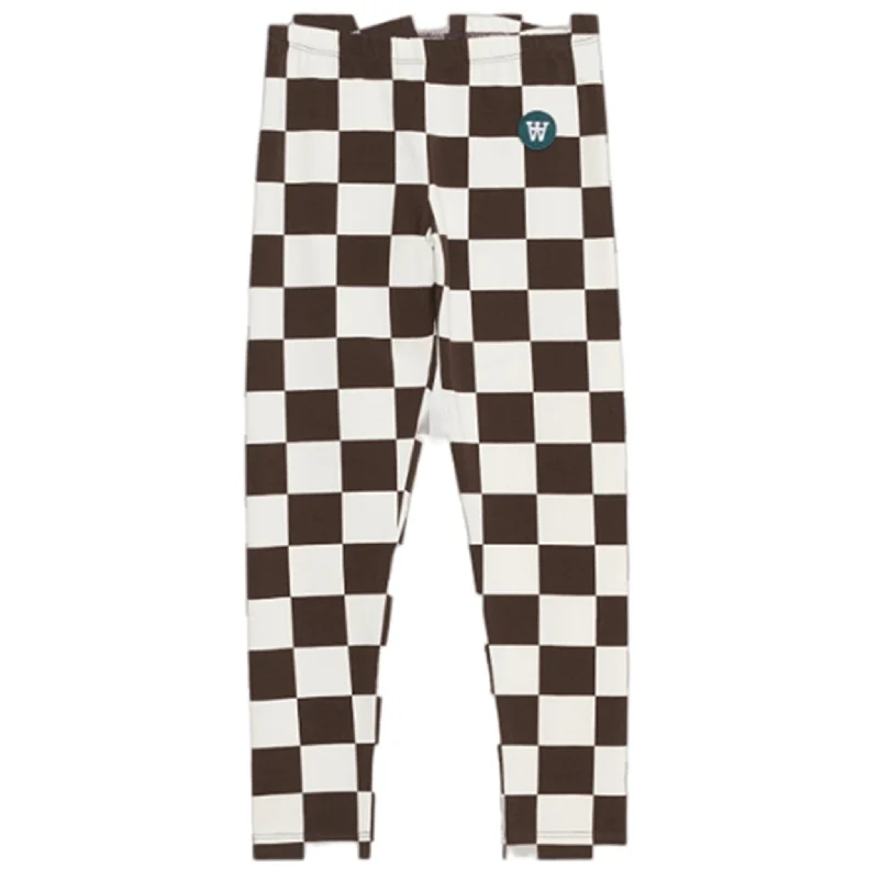 Smart Layered Looks Budgeted Outfits Wood Wood Off-White/Black Coffee Aop Ira Checkered Leggings Smart Layered Looks Budgeted Outfits Wood Wood Off-White/Black Coffee Aop Ira Checkered Leggings