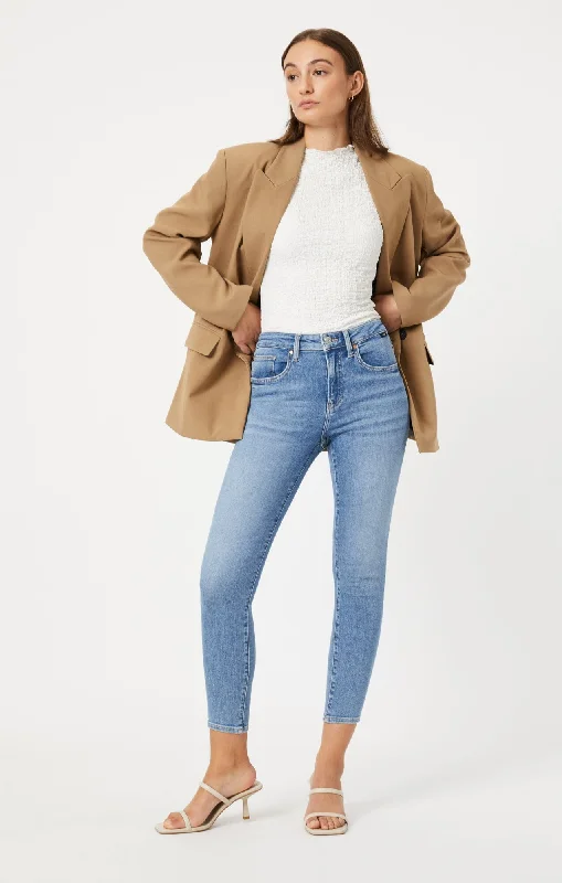 Minimal Fashion Fashionable Comfortwear TESS SKINNY IN LIGHT USED VINTAGE FLEX BLUE