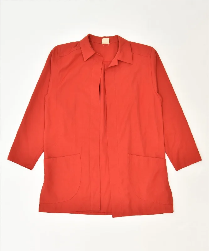 Cool Comfort Clothing Budgeted Outfits VINTAGE Womens Blazer Jacket UK 14 Medium Red Wool Classic