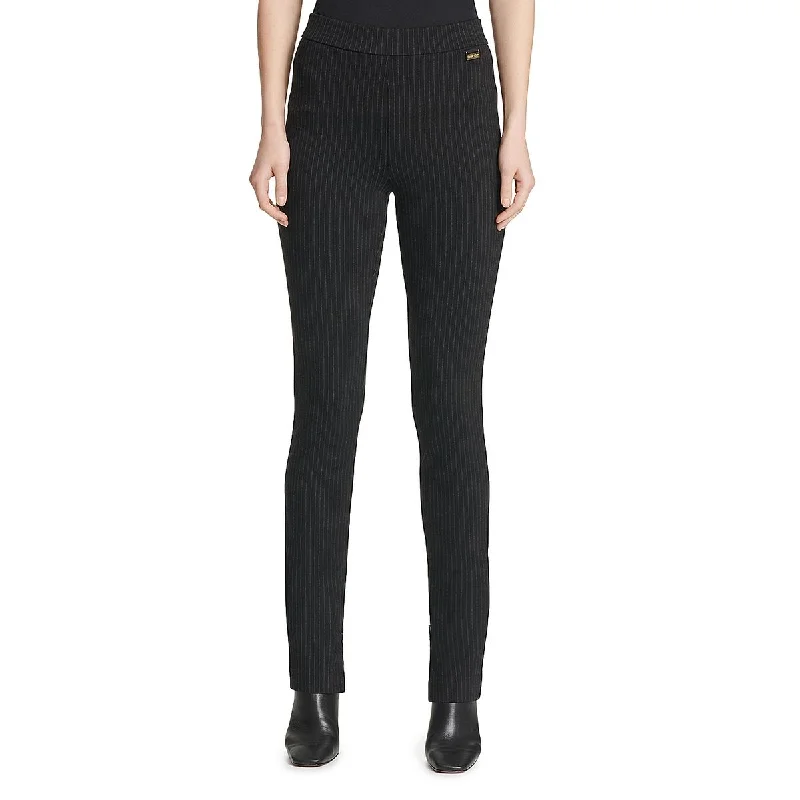 Comfort Wear Styles Casual Comfort Womens Pinstripe Office Wear Dress Pants