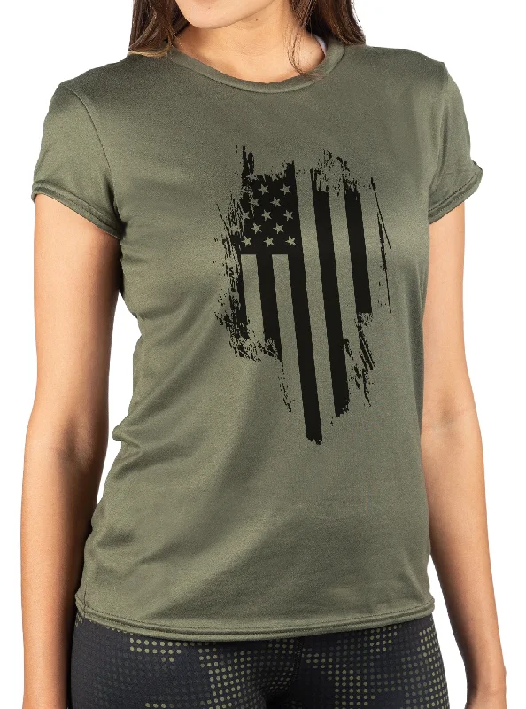 Fashionable Street Comfort Practical Chic WOMEN'S FLAG SOFTTECH™ TEE