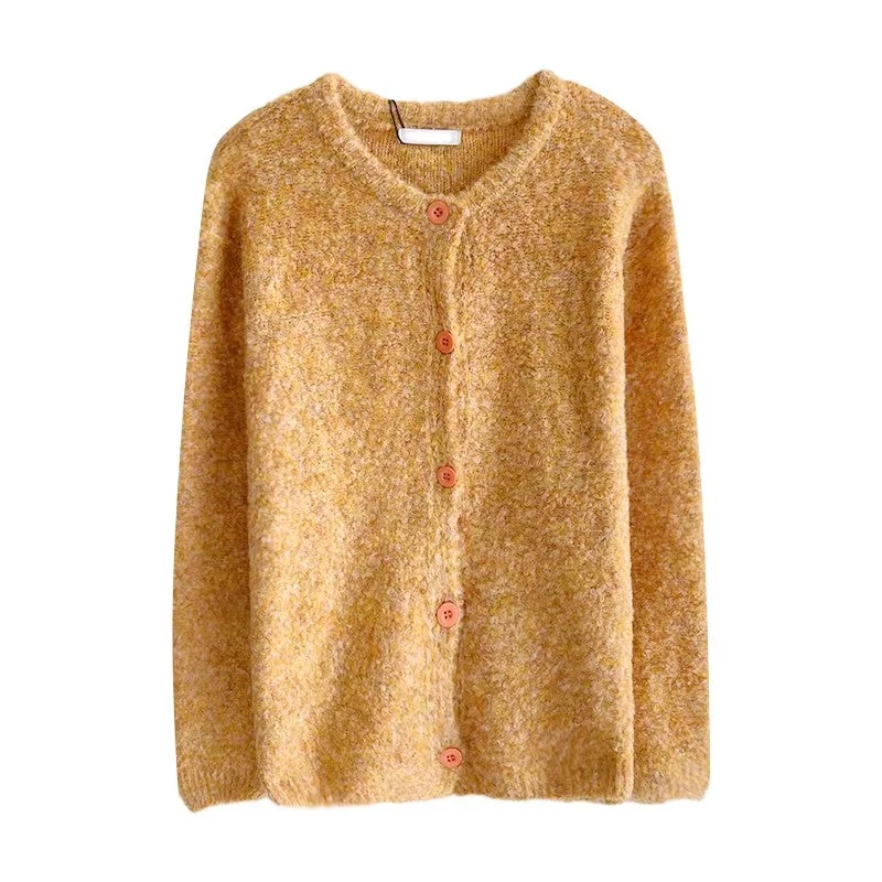 Street Comfort Clothing Everyday Styles Sweet soft long-sleeved sweater jacket knitted top    S4676